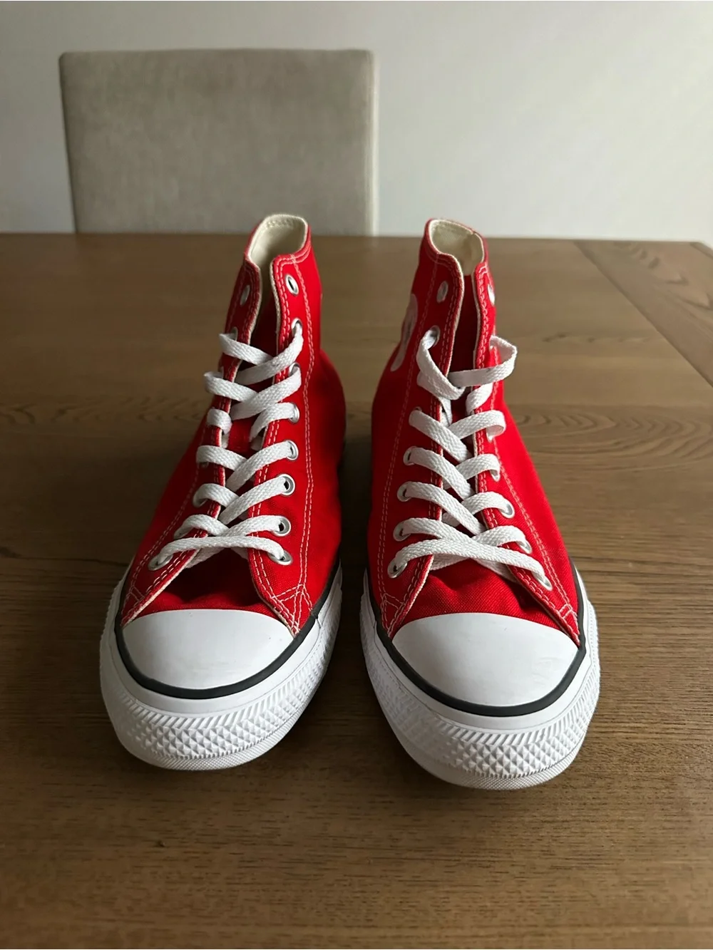 Converse High Top Sneakers - Red and White
